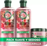 2x Herbal Essences champú Suavidad aroma a Rosas 350ml + Mascarilla 500ml