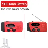 Radio recargable con luz LED