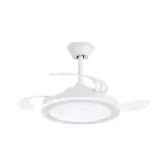 Ventilador techo con aspas retráctiles + luz LED