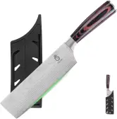Cuchillo Japonés Nakiri Multi Color 7" con funda Cuchillo Japonés Nakiri Multi Color 7" con funda