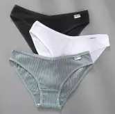 Pack de 3 bragas de algodón para mujer 