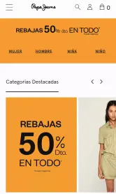 Pepe jeans todo al 50%