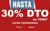 Descuentos del 30% en Pepe Jeans.