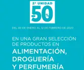 50% de dto. en la 2ª ud. en el supermercado El Corte Ingles