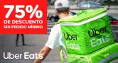  75% de dto. en Uber Eats 