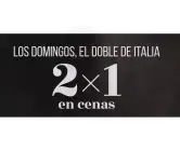 2X1 en cenas los domingos en Ginos