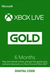 6 Meses Xbox Live Gold (Xbox One/360)