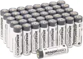 40x Pilas alcalinas AA AmazonBasics Industriales
