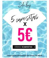 5 Camisetas (muchos modelos y tallas)