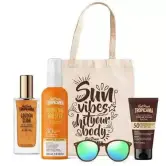 Tropicania Sun Vibes - Kit con gafas de sol + protector solar + aceite cuerpo + aceite seco