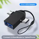 Adaptador OTG 2 en 1