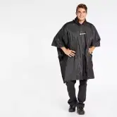 Poncho Lluvia Negro Boriken