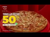 Todas las Pizzas al 50% en Telepizza