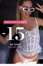 Sólo hoy 15% de descuento en todo Hunkemöller