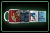 Pack de 4 tazas frikis (a elegir entre +350)