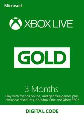 Suscripción Xbox Live Gold 3 meses