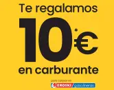 10€ de carburante por compras superiores a 50€