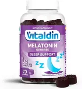 70 gominolas 1 mg VITALDIN Melatonina 70 gominolas 1 mg VITALDIN Melatonina