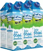 6x1L Leche Semidesnatada Central Lechera Asturiana