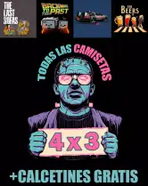 4x3 en camisetas (+100 diseños diferentes)  + Calcetines GRATIS