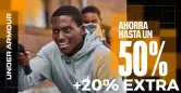 Hasta 50% Dto. + 20% EXTRA en Under Armour