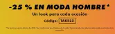 25% Dto. EXTRA en rebajas hombre (pedidos +30€) Asos 