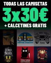 3x Camiseta (a elegir entre TODAS) + Calcetines GRATIS