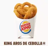 7 aros de cebolla en Burger King