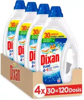 Pack de 4 detergentes Dixan Gel Total (120 lavados)