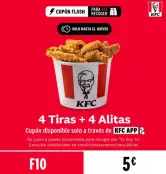 4 Tiras + 4 Alitas en Kfc