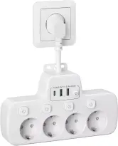 Regleta 4 Tomas + 2 USB + USB-C Regleta 4 Tomas + 2 USB + USB-C