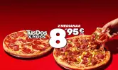 2 Pizzas medianas a domicilio en Telepizza