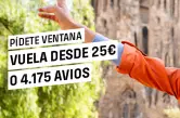 Vuela desde 25€ o 4.175 Avios en Vueling