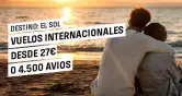 Vuelos internacionales desde 27€ o 4.500 Avios