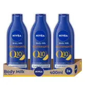 3x 400 ml NIVEA Q10 Body Milk Reafirmante