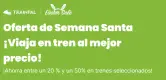 Hasta un 50% Dto. en ofertas de Semana Santa para viajar en tren con Trainpal