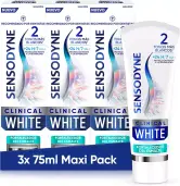 3x75ml Pasta de dientes Sensodyne Clinical White