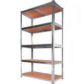 Estantería metálica galvanizada 180x90x40cm