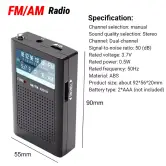 Mini Radio portátil con altavoz