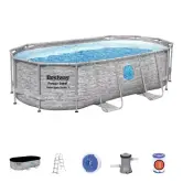 Piscina desmontable Ovalada Bestway 427x250x100 cm Piscina desmontable Ovalada Bestway 427x250x100 cm