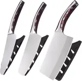 Juego de 3 cuchillos de cocina de acero inoxidable Juego de 3 cuchillos de cocina de acero inoxidable