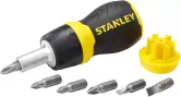 Destornillador con carraca y 6 Puntas Stanley