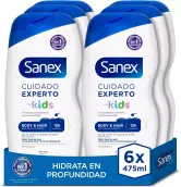 6x 475ml gel de ducha Sanex Cuidado Experto Kids