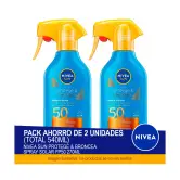 2x 270 ml NIVEA SUN Protege & Broncea FP50