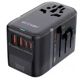 Adaptador de viaje universal + Cargador 100W BlitzWolf Adaptador de viaje universal + Cargador 100W BlitzWolf