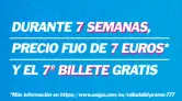 7 semanas a 7€ viajes Madrid, Valladolid y Segovia (7º Billete GRATIS)