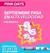 Billetes con muchos destinos Pink Days OUIGO