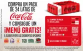 Menú en Burger King, Taco Bell, Popeyes y más (al comprar 24 latas Coca-Cola)