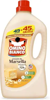 2640ml Detergente Líquido Marsella 45 Dosis Omino Bianco