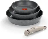 Set 3 sartenes apilables 20-24-26 cm Monix One Click Pietra Set 3 sartenes apilables 20-24-26 cm Monix One Click Pietra